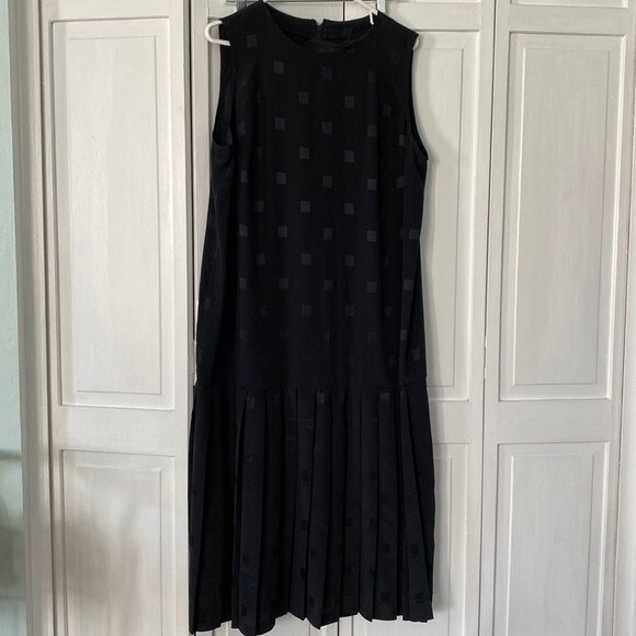 Vintage Drop Waist Monochrome flapper-style dress - Size M - Picture 1 of 5